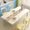 Nuevo mantel individual de estilo Ins para mesa de comedor, fresco y limpio, impermeable, a prueba de aceite, lavable con paño, mantel para mesa de centro sin lavado, mantel protector de escritorio aislante del calor