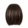 Franja Mini, Franja com Efeito Leve (Air Bangs), Franja Falsa, Franja Realista para Mulheres, Aplique de Cabelo com Franja Fina