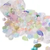 Verão vidro misto folhas flor lírio-do-vale contas soltas acessórios pulseira colar feito à mão diy acessórios com contas atacado