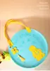 Bolsa de fieltro para el Festival de Medio Otoño, Caja de regalo redonda para pastel de luna, Bolsa de mano de fieltro, Bolsa redonda de fieltro hecha a medida del fabricante