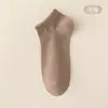 Meias Brancas Antibacterianas 7A Masculinas e Femininas Meias Curtas Outono e Inverno Finas Meias de Cano Baixo Masculinas Masculinas Desodorantes Absorventes de Suor Meias de Algodão Masculinas e Femininas Atacado