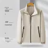 Jaqueta Gola Alta, Cardigã Fino, Roupas de Trabalho Masculinas e Femininas, Montanhismo em Grupo ao Ar Livre, Roupas Casuais de Negócios, Jaqueta