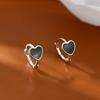 Pendientes de plata de ley 925 con forma de aguja, bonitos pendientes con hebilla de nicho para mujer, pendientes de verano 2021, nuevos pendientes de moda