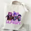 Bolso de Hombro Versátil Diario para Estudiante con Estampado de Dibujos Animados Anime Moda Transfronteriza Bolso de Lona Portátil de Gran Capacidad