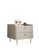 Gabinete de Almacenamiento Completo Simple de Madera Maciza Moderna Estante de Almacenamiento de Cuero Juego Completo Mesa de Noche de Pizarra de Lujo Ligero Apartamento Pequeño de Dormitorio