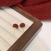 Brincos vermelhos cor Vinho de Cereja para Mulheres Novos 2023 modernos elegantes combinam com tudo brincos personalizados brincos de outono e inverno para mulheres