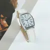 Novo Relógio de Cinto Quadrado da Moda para Meninas Estilo Executivo Relógio de Casal Um Homem e Uma Mulher Marca Xapwv Caron