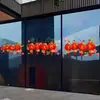 Decoraciones de Año Nuevo, Pegatinas de Puerta de Buena Suerte, Linternas, Rejas para Ventanas, Pegatinas Estáticas, Suministros para Nochevieja, Pegatinas de Vidrio para Año Nuevo