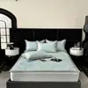900D Lujo Accesible Jacquard Acondicionado por Aire Alfombra Suave Plegable Lavable a Máquina Clase A Transpirable Alfombra de Salud Verano Hogar Alfombra de Seda de Hielo 1.8