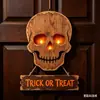 Letrero de Puerta de Madera Plana Impreso con Calabaza Decoración Creativa Colgante de Pared Decoración Festiva Venta al por Mayor desde el Fabricante