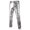 Pantalonas de Couro Punk Europeu e Americano Plus Size Masculino Elástico Apertado para Adolescentes Cintura Baixa Personalizadas Moda Casual Tendência