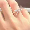 Venta Caliente Directo del FabricanteDiseño Dulce y de Hada, Estilo Abierto con Lazo de Princesa Tachonado de Diamantes, Se Puede Enviar Directamente