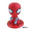 Decoração popular de bolo do Homem-Aranha, ornamento para crianças e meninos, brinquedo de desenho animado, acessório de confeitaria de aniversário, topo de mesa de sobremesa