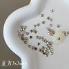 Celebridad de Internet tamaño pequeño Taladro de Uñas Elegante Champán Blanco Mixto Broca de Vidrio Plano Super Flash Mini Taladro de Uñas