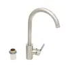 Tee vertical grande acero inoxidable Dibujo Big Bend Lavabo para verduras Grifo de agua fría y caliente Fregadero grande de cocina Venta directa de fábrica