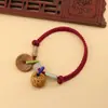 Nuevo Pulsera de Hilo Rojo Pulsera de Madera de Durazno Año Zodiacal Unisex Bebé Niños Protectora Anti-Susto Cesta de Durazno Pulsera de Tendencia Nacional