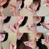 Aretes de perlas con aguja 925 para mujer, colgantes en la parte trasera, estilo ins, nuevo estilo caliente, modernos, lisos, circulares, nicho, aros para la oreja, venta al por mayor