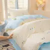 2026 Nuevo Juego de Tres Piezas de Algodón Puro Estampado de Dibujos Animados para Estudiante Cama Individual Dormitorio Estudiante