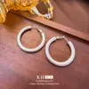 Pendientes de Aro Geométricos Mate Estilo Coreano Ins Aro Simple Liso Pendientes de Gama Alta Pendientes Versátiles Elegantes para Mujer