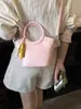 Transfronterizo 2026 Primavera Nuevo Elegante Casual Simple Moda Tendencia Bolso de Mano Bolso Cubo Bolso de Hombro Cruzado para Mujer
