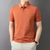 Suministro al por mayor de polos casuales de color liso para hombre, camisetas de manga corta, camisas con cuello, tops de verano, camisetas transpirables