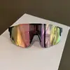 Gafas de sol polarizadas elípticas para deportes al aire libre, ciclismo, protección contra el viento y el sol, gafas de sol de moda, gafas de sol UV400, resistentes a los rayos UV, gafas de sol clásicas de moda con montura grande para hombre y mujer