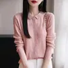 Cárdigan Retro de Lana Fina con Solapas para Universidad Transfronteriza, Chaqueta de Punto Exquisita y Elegante, Cárdigan Versátil para Primavera y Otoño
