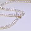 Accesorios diy S925 plata esterlina exquisito collar de concha de mariposa clip cadena para suéter hebilla hecha a mano con cuentas hebilla de plata