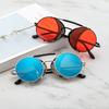 Europa y Estados Unidos retro redondas de color película sapo gafas steampunk moda personalidad parabrisas gafas de sol 66247 suministro directo de fabricantes