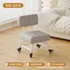 Taburete pequeño de rueda universal sala de estar ruedas taburete bajo silla de apoyo para caminar para niños baño de pies taburete redondo ruedas elevables moderno minimalista