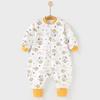 Saco de Dormir de Algodón Puro para Bebé, Edredón para Patadas con Piernas, Temperatura Constante para Niños, Pijama Siamés para Bebé, Saco de Dormir para Niños para las Cuatro Estaciones