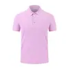 Camisa Polo de Cor Sólida com Gola Lapela Publicitária Camiseta de Manga Curta Roupa de Trabalho Feminina Impressão de Logotipo Treinamento de Professor de Jardim de Infância Roupa de Trabalho