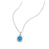 Juego de collar con colgante cuadrado de circón, aretes y anillo, joyería de lujo ligero, alta gama, elegante, diseño de nicho, venta al por mayor
