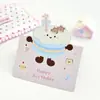 Nuevas Tarjetas de Felicitación Plegables de Dibujos Animados de Animalitos Lindos para Niños de Preescolar, Estudiantes de Primaria y Tarjetas de Mensaje para Niños