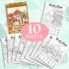 Compra directa transfronteriza de 10 hojas/paquete de pósteres para colorear con temática de volcanes, libros de dibujo de exploración divertidos, papel para colorear para niños