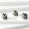 Tornillo Adaptador de Rosca Interna y Externa de Acero Inoxidable de 1/4 a 3/8 para Cámara Dslr Fotografía Cabezal de Trípode Tuerca de Conversión