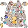 50 adesivos de grafite de desenho animado transfronteiriços Gatinho Pushkin capa de celular copo bagagem personalizada adesivos decorativos japoneses