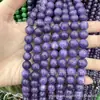Série Roxa Pedra Natural Contas Redondas Ametista Sonhadora Contas Soltas Ágata de Vidro Roxa Sintética K9 Acessórios de Joalheria DIY
