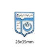Emblema Nacional Saudita Insígnia Adesivo para Celular Padrão Palmeira e Cimitarra Insígnia de Metal Presente Comemorativo Fonte de Fábrica Transfronteiriça
