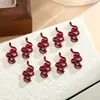 Transfronterizo 2026 Arte de Uñas Pedrería Aleación Forma de Serpiente Decoraciones para Uñas Patrón Pitón Uña Pedrería DIY Accesorios de Uñas Portátiles