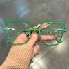 Nuevas Gafas Cuadradas Transfronterizas para Hombre, Tendencia de Moda Estilo Europeo y Americano, Artefacto para Mostrar el Rostro, Gafas Planas Pequeñas que Resaltan el Rostro con Protección Anti Luz Azul para Mujer