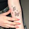Pegatinas de Tatuaje Populares Transfronterizas Estilo Ins de Gama Alta Minimalistas Frescas y Románticas de Estrella y Mariposa