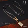 Cuerda de Amuleto de Buda Original Tailandés con Diamantes Microincrustados, Hebilla de Liberación Rápida Chapada en Oro, Cuerda de Colgante Tejida Finamente, Cadena de Amuleto de Buda Princesa Thangka Conservadora del Color