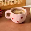 Taza de Cerámica, Gran Capacidad, Taza de Café, Taza de Leche, Taza de Té, Bebida Caliente, Bebida Fría, Lujo Sencillo Accesible Estilo Ins