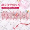 Banda de Cuero de Invierno para Mujer con Lazos Popular en Internet ins Cuerda para el Cabello Estilo Coreano Color Curry Lazo para la Cabeza Anillo de Pelo de Felpa Cuerda Dulce para el Cabello