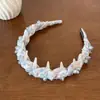Diadema de Malla Floral de Verano para Mujer 2026 Nuevo Estilo Pinza para el Cabello de Punta Alta Elegante Moda Accesorio para el Cabello de Alta Gama Azul