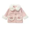 Abrigo para Niñas Otoño Invierno 2026 Estilo Nuevo Ropa de Invierno para Niños Grueso y Elegante Top de Lana de Cordero Invierno