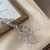 Horquilla Retorcida de Cristal Coreana Nueva Dulce Temperamento Flor en la Parte Posterior de la Cabeza Pinza Plana Pinza de Presión Pasador