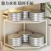 Estante organizador de almacenamiento para tazas de esquina mesa de esquina portavasos para agua tazas de té escritorio estación de trabajo escritorio de oficina estante triangular