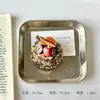 Plato de Postre de Acero Inoxidable 304, Charola Cuadrada de Alta Calidad para Exhibición de Pasteles y Panadería, Pequeño Plato Elegante para Cafetería